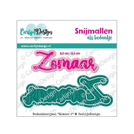Zomaar 2 exclusieve bedanksnijmal CDBS-0017