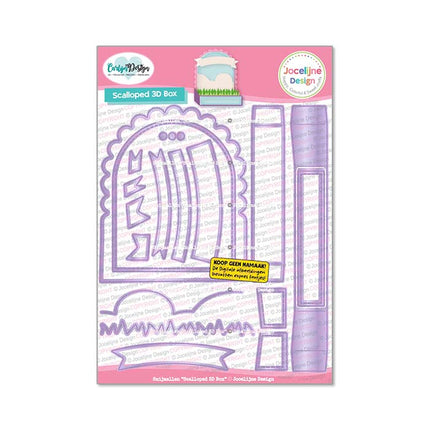 Scalloped 3D box snijmallen CDJD-0092