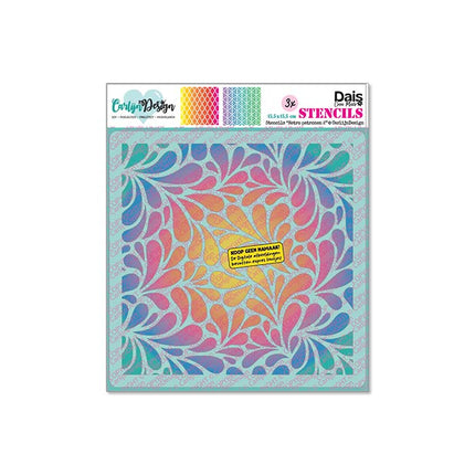 Retro patronen 2 Stencils CDSC-0051