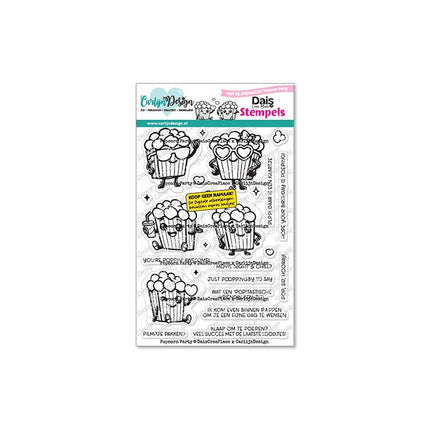Popcorn Party stempels CDST-0181