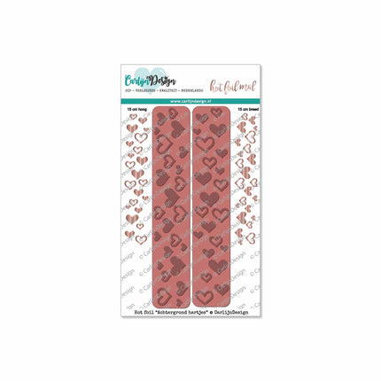 CarlijnDesign Achtergrond Hartjes hot foil CDHF-0006