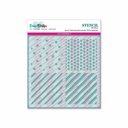 CarlijnDesign Achtergrondjes kaarsjes stencil CDSC-0009