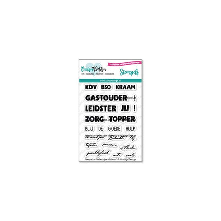 CarlijnDesign Bedankjes add-on stempels CDST-0122