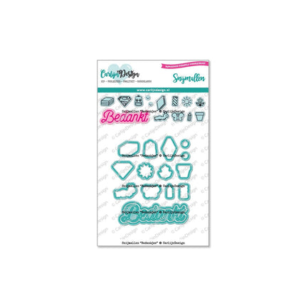 CarlijnDesign Bedankjes snijmallen CDSN-0162