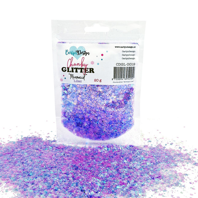 CarlijnDesign CDGL-0019 Chunky glitter Mermaid Lilac