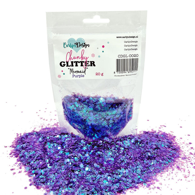 CarlijnDesign CDGL-0020 Chunky glitter Mermaid Purple
