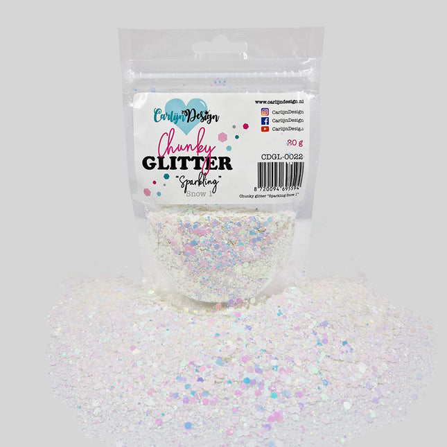 CarlijnDesign CDGL-0022 Chunky glitter Sparkling Snow 1