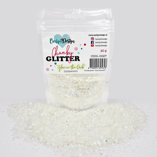 CarlijnDesign CDGL-0027 Chunky glitter Glow-in-the-Dark Iridescent