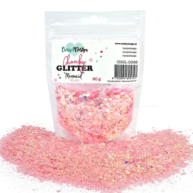 CarlijnDesign CDGL-0036 Chunky glitter Mermaid Blush