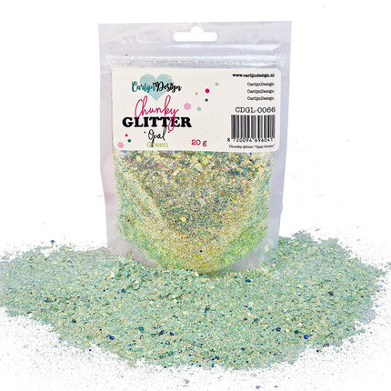 CarlijnDesign CDGL-0066 Chunky glitter Opal Green