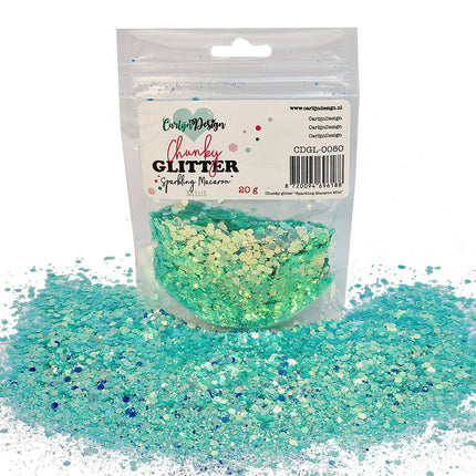 CarlijnDesign CDGL-0080 Chunky glitter Sparkling Macaron Mint