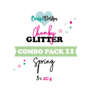 CarlijnDesign Chunky glitter COMBO PACK 11 Spring 8x