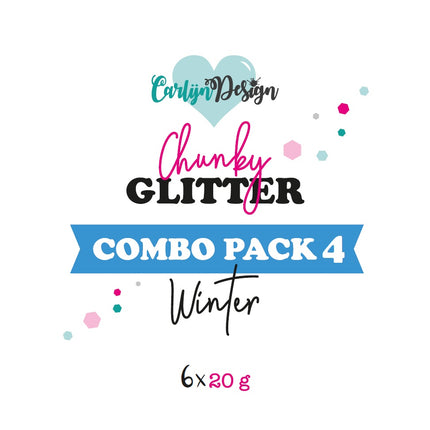 CarlijnDesign Chunky glitter COMBO PACK 4 Winter 6xa2