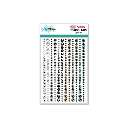 CarlijnDesign Enamel dots Eyes 1 CDED-0012