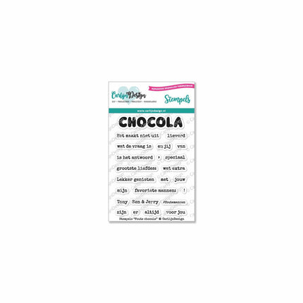 CarlijnDesign Foute chocola stempels CDST-0065