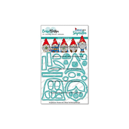 CarlijnDesign Gnome set 1 Basis snijmallen CDSN-0195