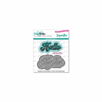 CarlijnDesign Grote teksten 1 Hallo snijmallen CDSN-0048