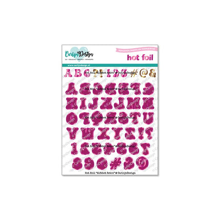 CarlijnDesign Hot foil Alfabet Retro CDHF-0077