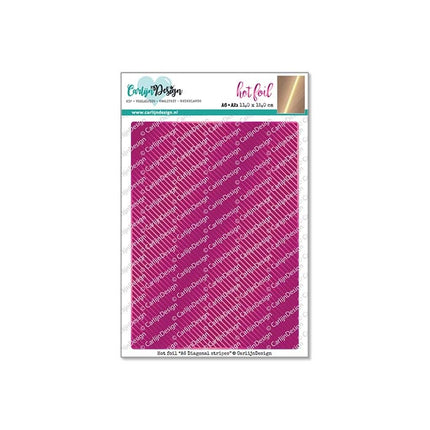CarlijnDesign Hot foil Diagonal stripes CDHF-0059