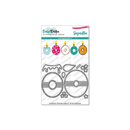 CarlijnDesign Kaarsjes cijfers 0 snijmallen CDSN-0134