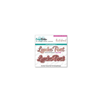 CarlijnDesign Leuke post hot foil mal CDHF-0016