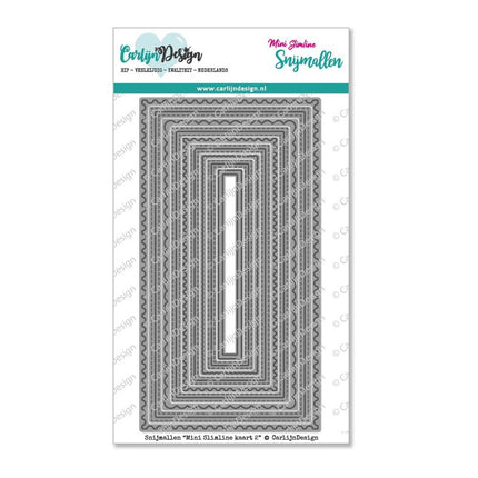 CarlijnDesign Mini Slimline kaart 2 snijmallen CDSN-0120