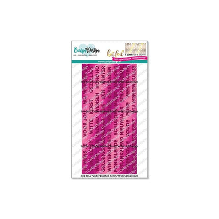 CarlijnDesign Onderteksten Kerst hot foil CDHF-0041