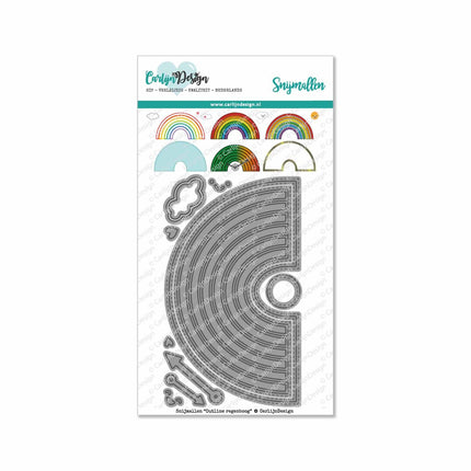 CarlijnDesign Outline regenboog snijmallen CDSN-0102