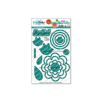 CarlijnDesign Retro smileys snijmallen CDSN-0271