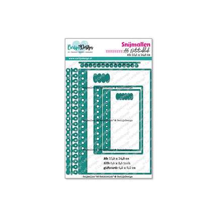 CarlijnDesign Snijmallen A6 Notitieblok CDSN-0301