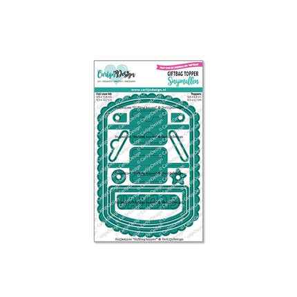 CarlijnDesign Snijmallen Giftbag topper CDSN-0284