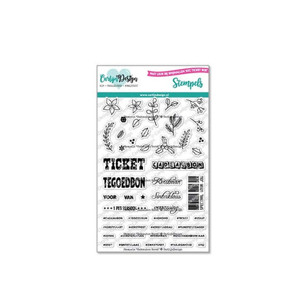 CarlijnDesign Stempels Cadeaubon kerst CDST-0132