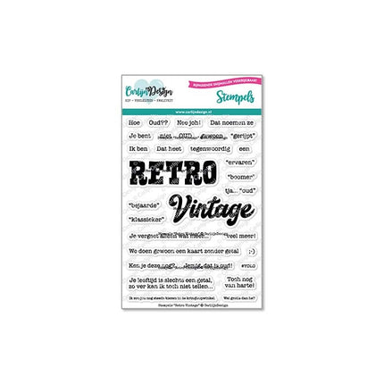 CarlijnDesign Stempels Retro Vintage CDST-0118