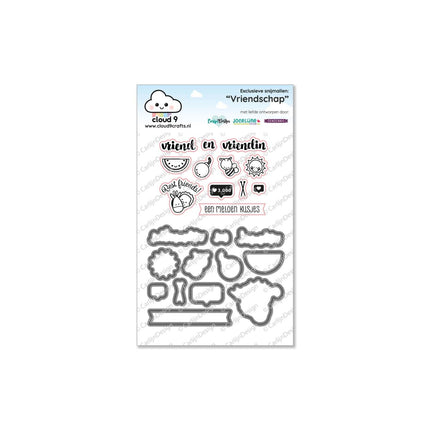 CarlijnDesign Vriendschap snijmallen (exclusief) C9SN-0001