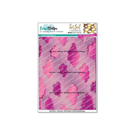 CarlijnDesign Wolken hot foil + stencil CDHF-0057