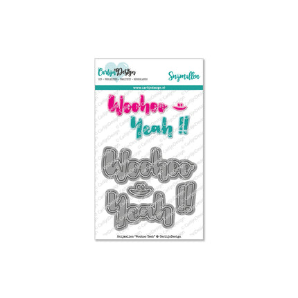 CarlijnDesign Woohoo Yeah snijmallen CDSN-0118