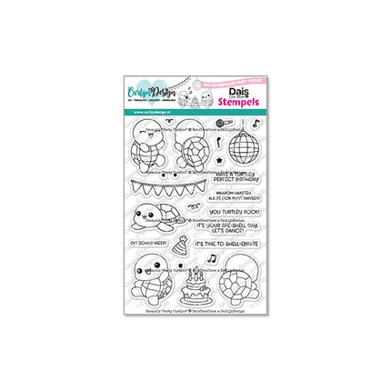 DaisCreaPlace Party Turtles Stempels CDST-0157