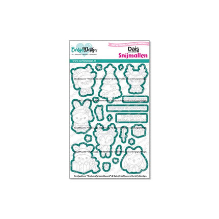 DaisCreaPlace Vrohoholijk Kerstbeest bijpassende snijmallen CDSN-0325