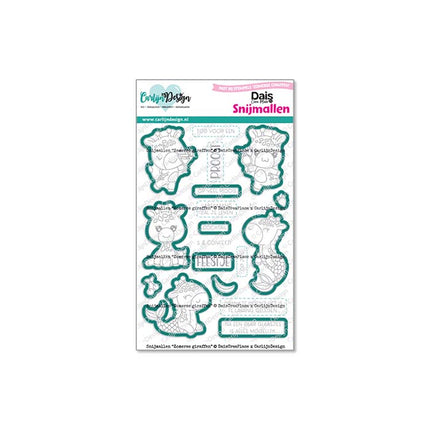 DaisCreaPlace Zomerse giraffen Snijmallen CDSN-0312