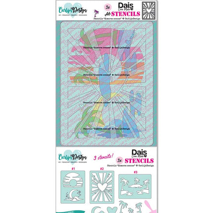 DaisCreaPlace Zomerse scenes Stencils CDSC-0043