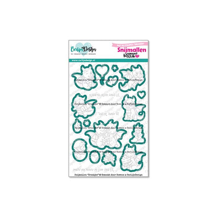 Gemaakt door Rowena Draakjes bijpassende Snijmallen CDSN-0341