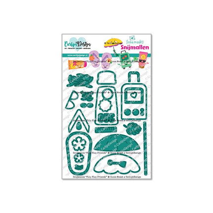 Ilona Maakt Flip Flop Friends Snijmallen CDSN-0313