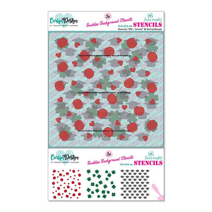 Ilona Maakt Stencils Buddies Background School CDSC-0040