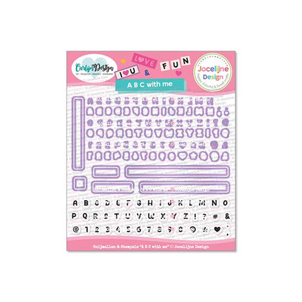 Jocelijne Design ABC with me Snijmallen + stempels CDJD-0071