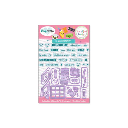Jocelijne Design Snijmallen + stempels In de Snoeppot CDJD-0058