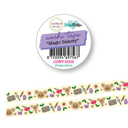 Jocelijne Design Washi tape Magic Bakery CDWT-0003