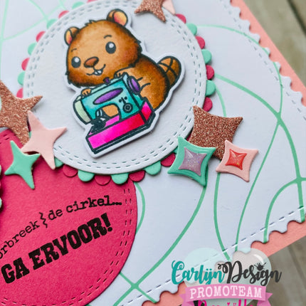 Glitter enamel dots Twinkle stars 2 CDED-0016