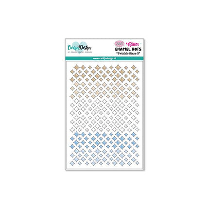 Glitter enamel dots Twinkle stars 3 CDED-0017