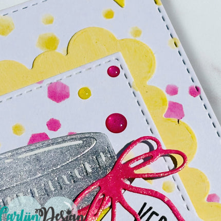 Glitter enamel dots Neons 1 CDED-0019