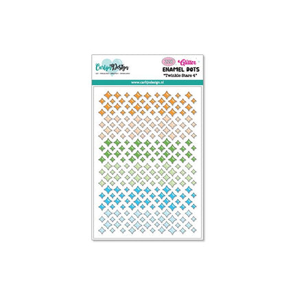 Glitter enamel dots Twinkle stars 4 CDED-0018